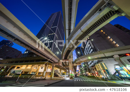 池袋路口夜景 池袋路口夜景 47618106