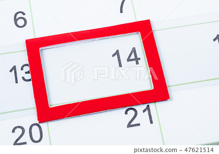 Close up 14th february date 2019. 47621514