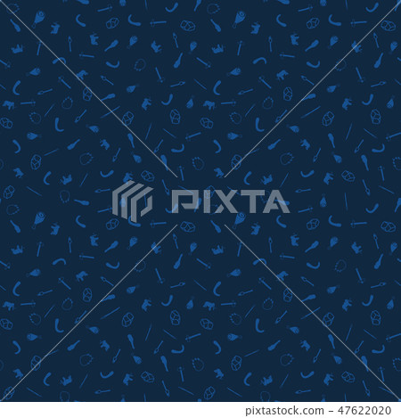 Stone Age Seamless Pattern Background. 47622020