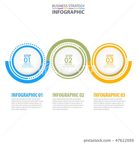 Business Infographics, strategy, design template 47622089