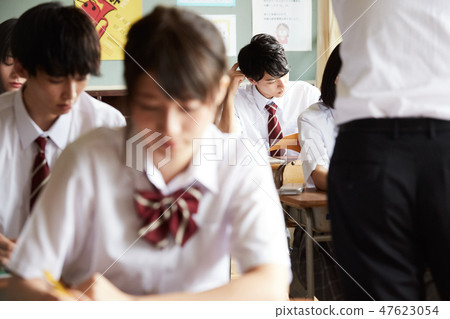 High School Student School Life Class 47623054