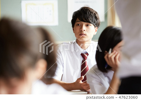 High School Student School Life Class 47623060