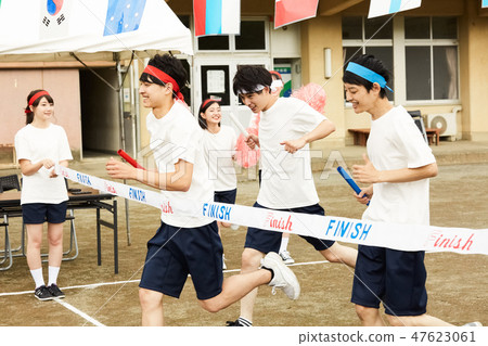 High school sports festival sports festival 47623061