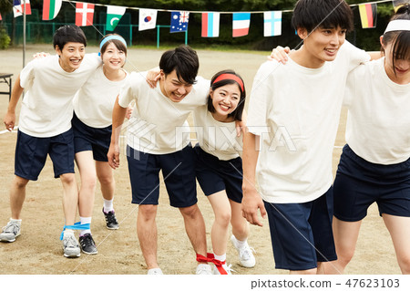 High school sports festival sports festival 47623103