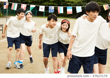 High school sports festival sports festival 47623178