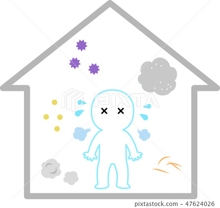 房子灰塵陷入困境的人們 房子灰塵陷入困境的人們 47624026