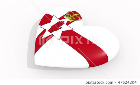 Heart in colors and symbols Northern Ireland, loop Heart in colors and symbols Northern Ireland, loop 47624204