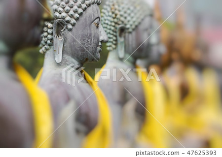 Buddha Statues in Seema Malaka Temple, Colombo 47625393