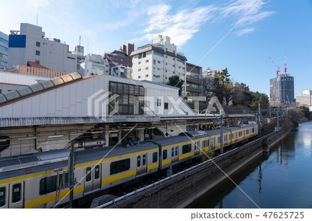 市谷站和外護城河的風景 市谷站和外護城河的風景 47625725