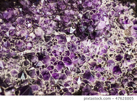 Background texture of crystals shot close-up  47628805