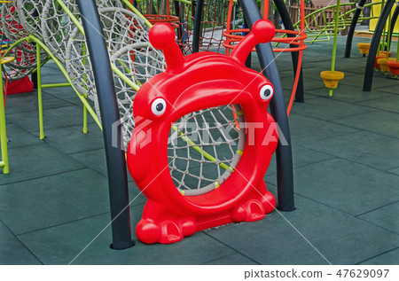 Colorful and motley children playground Colorful and motley children playground 47629097