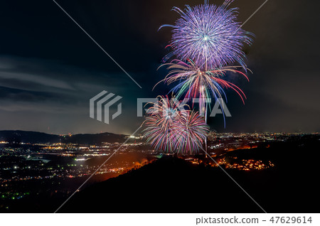 Wakakusa mountain grill and fireworks 47629614