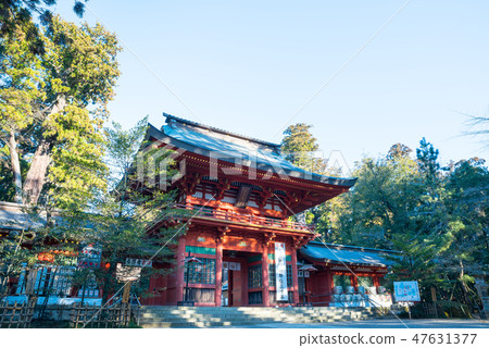 Katori Jingu Shrine gate early morning (Katori city, Chiba) As of January 2019 47631377