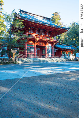 Katori Jingu Shrine gate early morning (Katori city, Chiba) As of January 2019 47631382