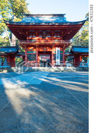 Katori Jingu Shrine gate early morning (Katori city, Chiba) As of January 2019 47631383