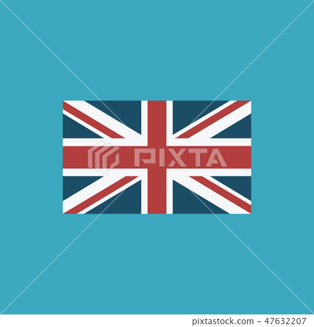 United Kingdom flag icon in flat design 47632207