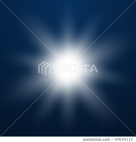 Glowing light effect on transparent background. 47634113