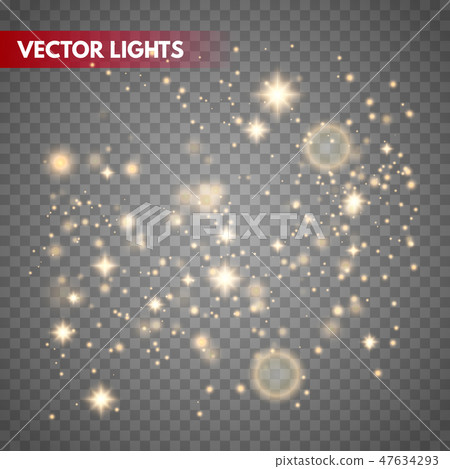 Glow light effect. Gold sparkle dust. Glow light effect. Gold sparkle dust. 47634293