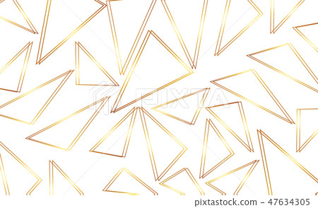 Seamless geometric. Golden background. Vector seamless. Golden texture. Geometric background with 47634305