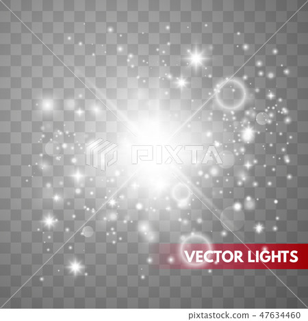 Glowing light effect on transparent background. Glowing light effect on transparent background. 47634460