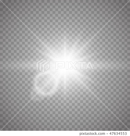Glowing light effect on transparent background. Glowing light effect on transparent background. 47634553