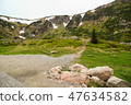 Small trail on mountain 47634582