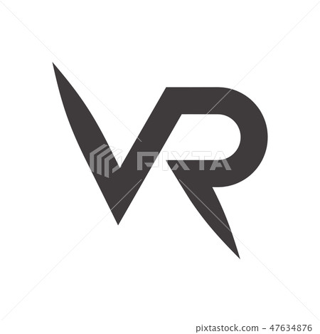 VR Letter Logo Design VR Letter Logo Design 47634876