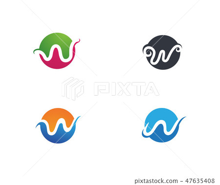 W business logo and symbols template 47635408