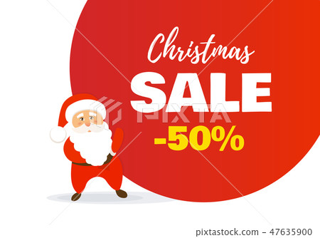 Sale Christmas banner. Vector illustration Sale Christmas banner. Vector illustration 47635900