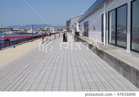 Scenery of coastal street of Ujina wharf park Scenery of coastal street of Ujina wharf park 47638006