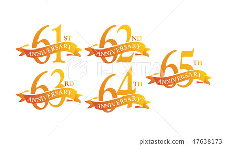 Ribbon Anniversary Template Set Ribbon Anniversary Template Set 47638173