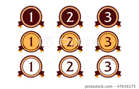 Modern Number Template Set 47638175