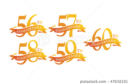 Ribbon Anniversary Template Set Ribbon Anniversary Template Set 47638191