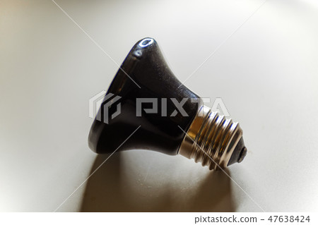 Ceramic Infrared Lamp On Gray Background Side View Ceramic Infrared Lamp On Gray Background Side View 47638424