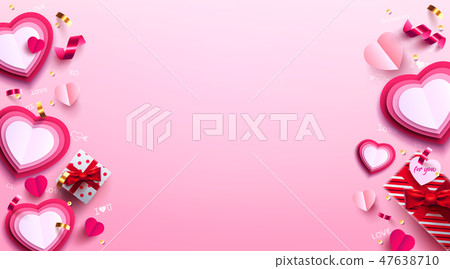 Valentine's Day with sweet gift,sweet heart Valentine's Day with sweet gift,sweet heart 47638710