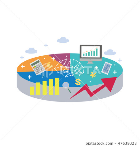 AI Business Concept Graph Illustration AI Business Concept Graph Illustration 47639328