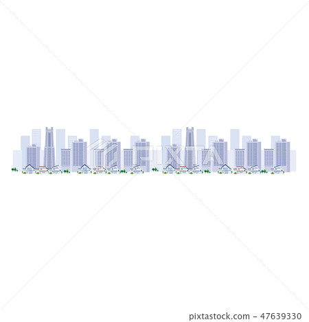 Office Buildings Townscape Urban Illustration Office Buildings Townscape Urban Illustration 47639330
