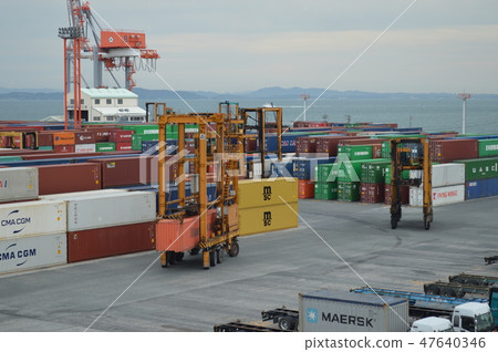 Mojiko, Tachiura Container Terminal, Work Scenery Mojiko, Tachiura Container Terminal, Work Scenery 47640346