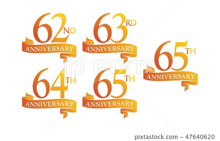 Ribbon Anniversary Template Set Ribbon Anniversary Template Set 47640620
