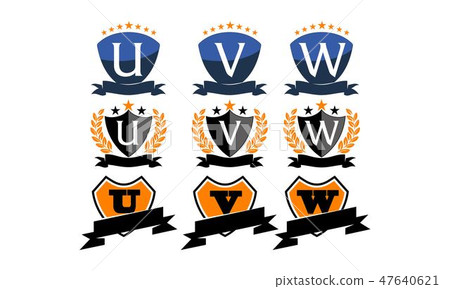Emblem Star Ribbon Shield Initial Set Emblem Star Ribbon Shield Initial Set 47640621