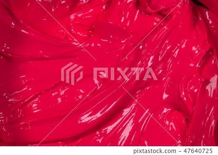 close up plastic pink color of oil paint. 47640725