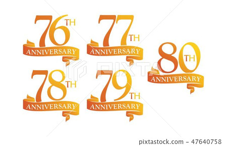 Ribbon Anniversary Template Set Ribbon Anniversary Template Set 47640758