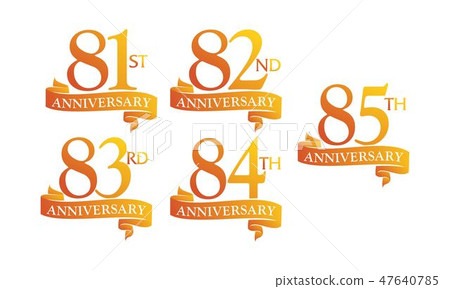 Ribbon Anniversary Template Set Ribbon Anniversary Template Set 47640785