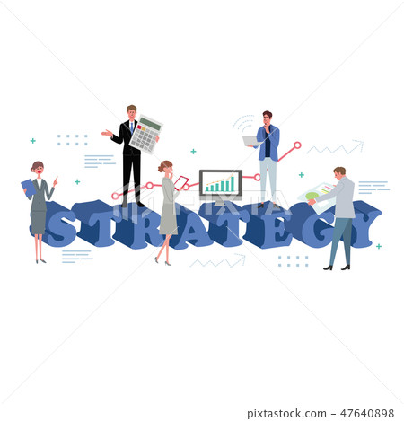 Business concept Illustration strategy - Stock Illustration [47640898 ...