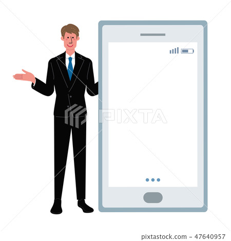 智能手機商人圖 智能手機商人圖 47640957