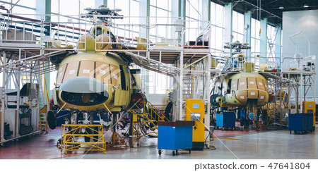 helicopter aviation plant 47641804