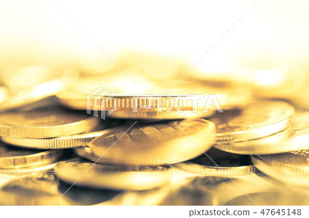 Stack of coins macro. Rows of coins for finance and banking concept. Economy trends background. Stack of coins macro. Rows of coins for finance and banking concept. Economy trends background. 47645148