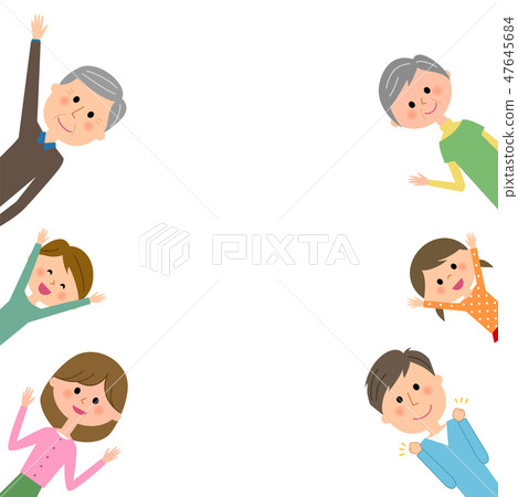 Three generations family family 47645684