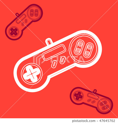 Joystick icon in outline style. Joystick icon in outline style. 47645702
