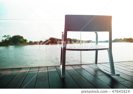 Life Unpluged Concept. Relaxing by the River 47645824
